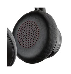 Leatherette ear cushions...